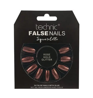 Technic False Nails Rose Gold Glitter Technic