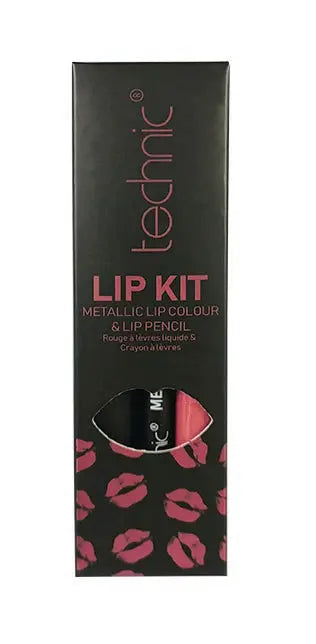 Technic Lip Kit Metallic Lipgloss & Lip Pencil - Rose Quartz - Stellaz.se