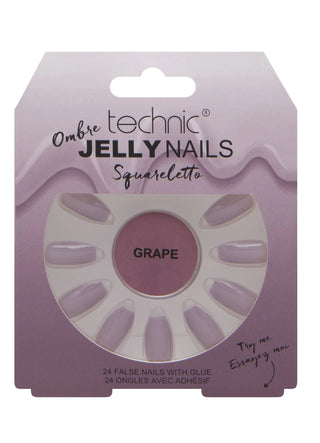 Technic Ombre Jelly Nail Squareletto - Grape - Stellaz.se