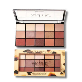 Technic Pressed Pigment Eyeshadow Palette Bronze & Beautiful Technic