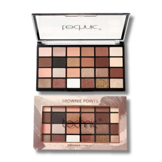 Technic Pressed Pigment Eyeshadow Palette Brownie Point Technic