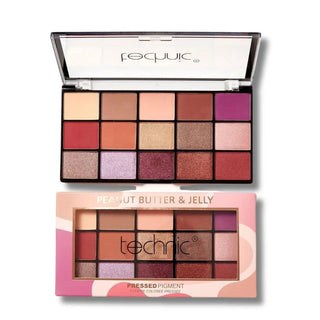 Technic Pressed Pigment Eyeshadow Palette Peanut Butter & Jelly Technic