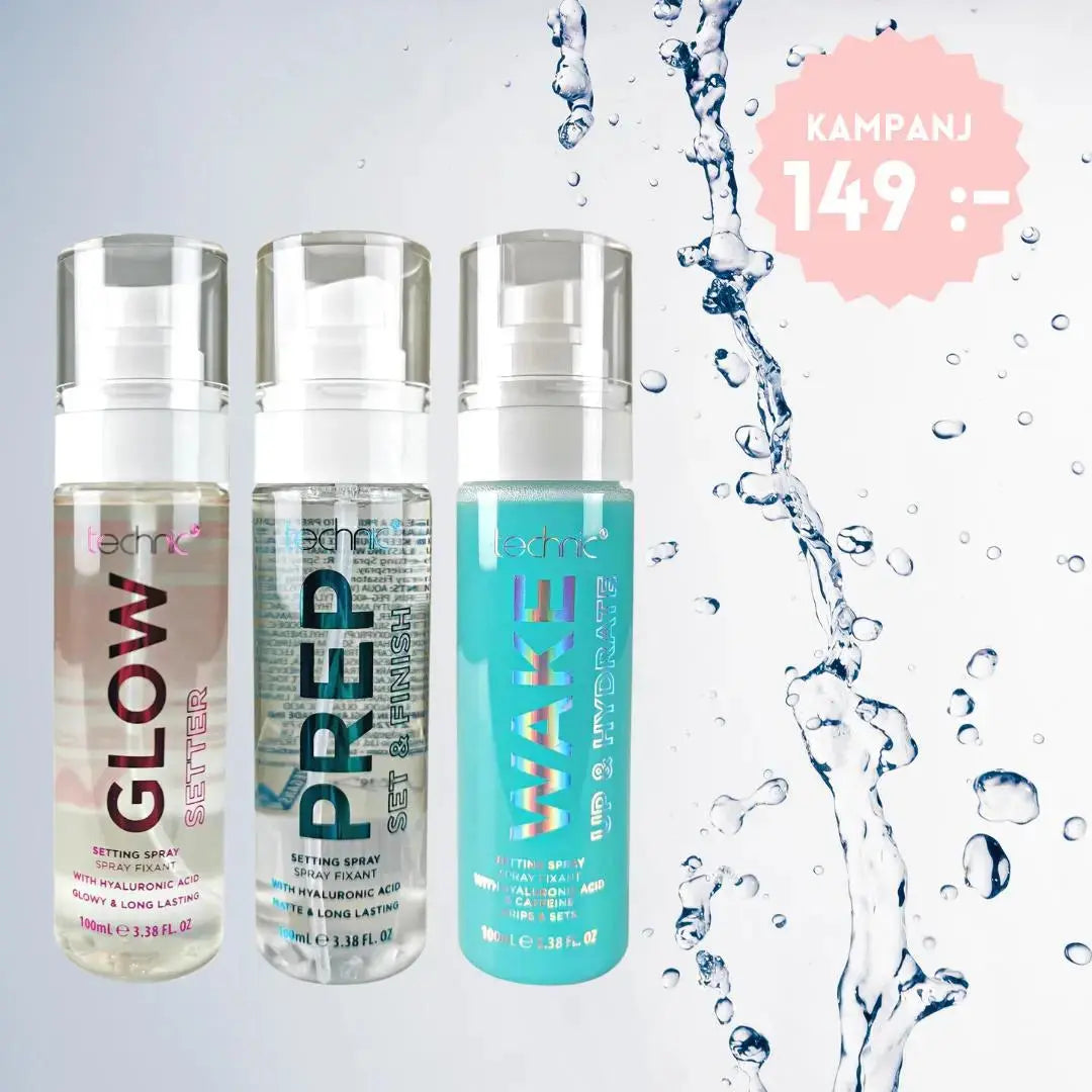 Wake, Prep & Glow - Settingspray x3 - Stellaz.se