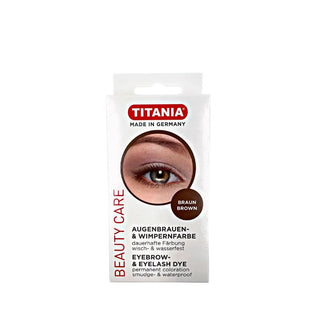 Titania Eyebrow & Eyelash Dye - Permanent Coloration Smudge & Waterproof - Svart Titania