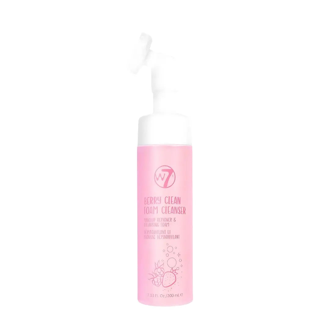 W7 Berry Clean Foam Cleanser - Makeup Remover & Cleansing Foam W7