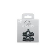 W7 Black Satin Hair Clips 2-pack W7