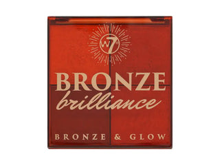 W7 Bronze Brilliance Bronze & Glow Palette Medium & Dark Warepaint Cosmetics