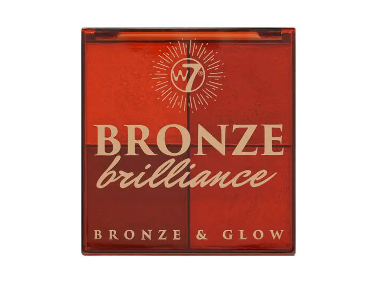 W7 Bronze Brilliance Bronze & Glow Palette Medium & Dark Warepaint Cosmetics