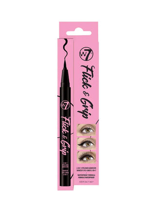 W7 Flick & Grip 2-In-1 Adhesive Eyeliner Pen Warepaint Cosmetics