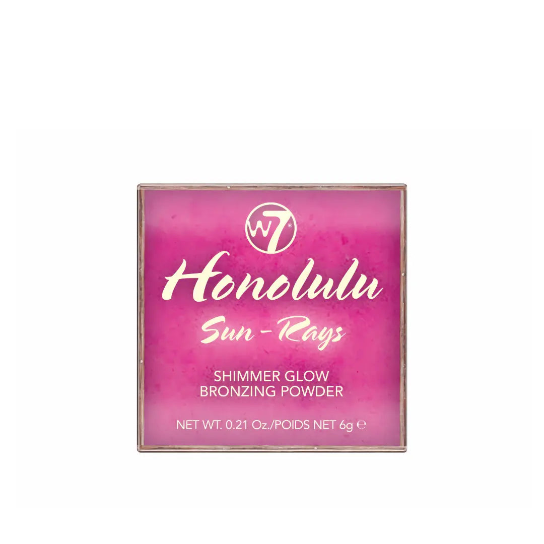 W7 Honolulu Shimmer Glow Bronzing Powder Sun-Rays W7