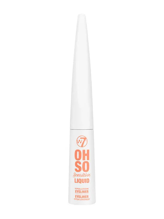 W7 Oh So Sensitive Liquid Eyeliner - BLACK Warpaint Cosmetics
