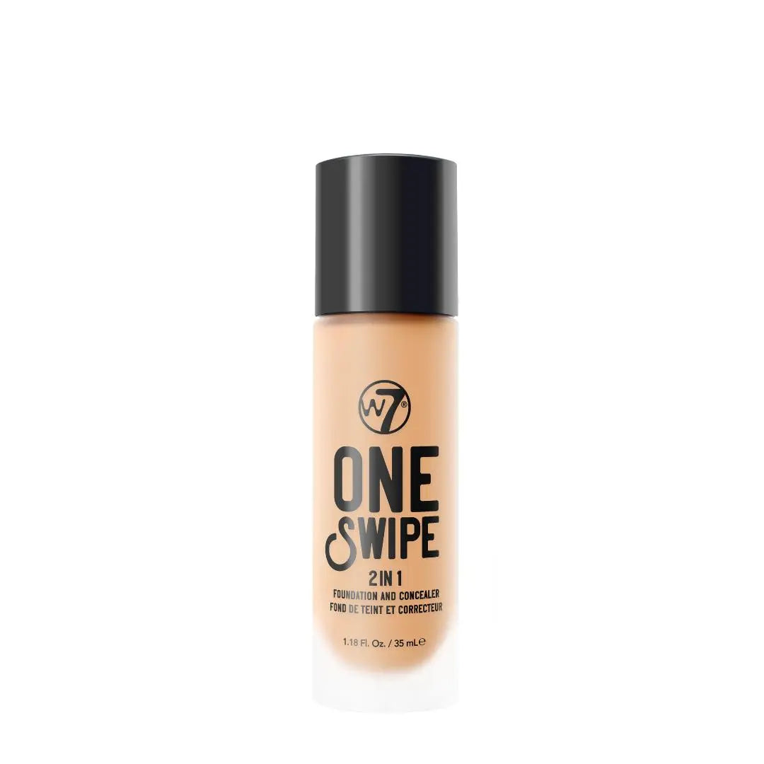 W7 One Swipe 2 in 1 Foundation & Concealer - Early Tan - Stellaz.se