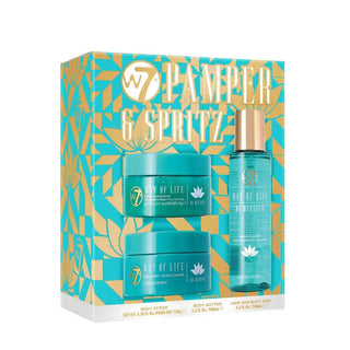 W7 Pamper & Spritz - Body Scrup, Body Butter And Body Mist W7