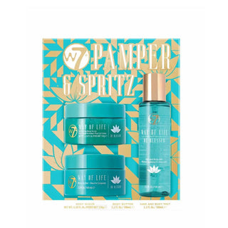 W7 Pamper & Spritz - Body Scrup, Body Butter And Body Mist W7