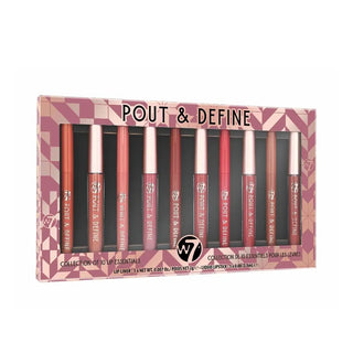 W7 Pout & Define - Collection Of 10 Lip Essentials W7