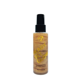 W7 Ready, Set & Glow Illuminating Setting Spray - Gold - Stellaz.se