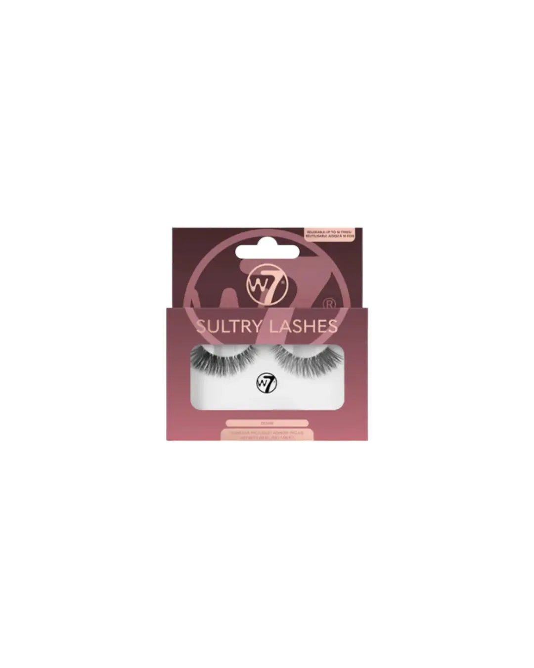 W7 Reuseable Sultry Lashes - Desire Warpaint Cosmetics