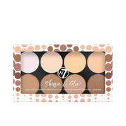 W7 Shape & Glow - Highlighter & Contour Powder Palette - Stellaz.se