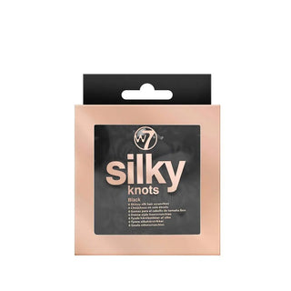 W7 Silky Knots Hair Scrunchie 6 Pack - Black Warpaint Cosmetics