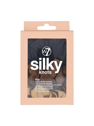 W7 Silky Knots Hair Scrunchies 3 Pack - Fall Warpaint Cosmetics