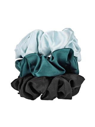 W7 Silky Knots Hair Scrunchies 3 Pack - Marine - Stellaz.se