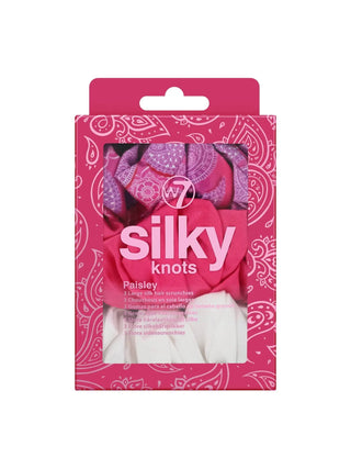 W7 Silky Knots Hair Scrunchies 3 Pack - Paisley - Stellaz.se