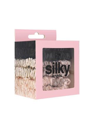 W7 Silky Knots Hair Scrunchies 6 Pack - Orginal Warpaint Cosmetics