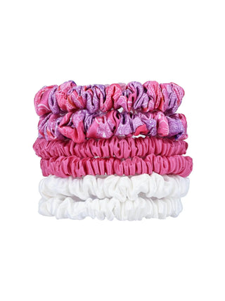 W7 Silky Knots Hair Scrunchies 6 Pack - Paisley Print - Stellaz.se