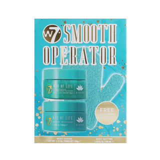 W7 Smooth Operator Body Lotion & Body Scrub Gift Set - Lotus & White Tea Stellaz.se