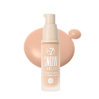 W7 Snow Flawless Miracle Moisture Foundation - Natural Beige - Stellaz.se