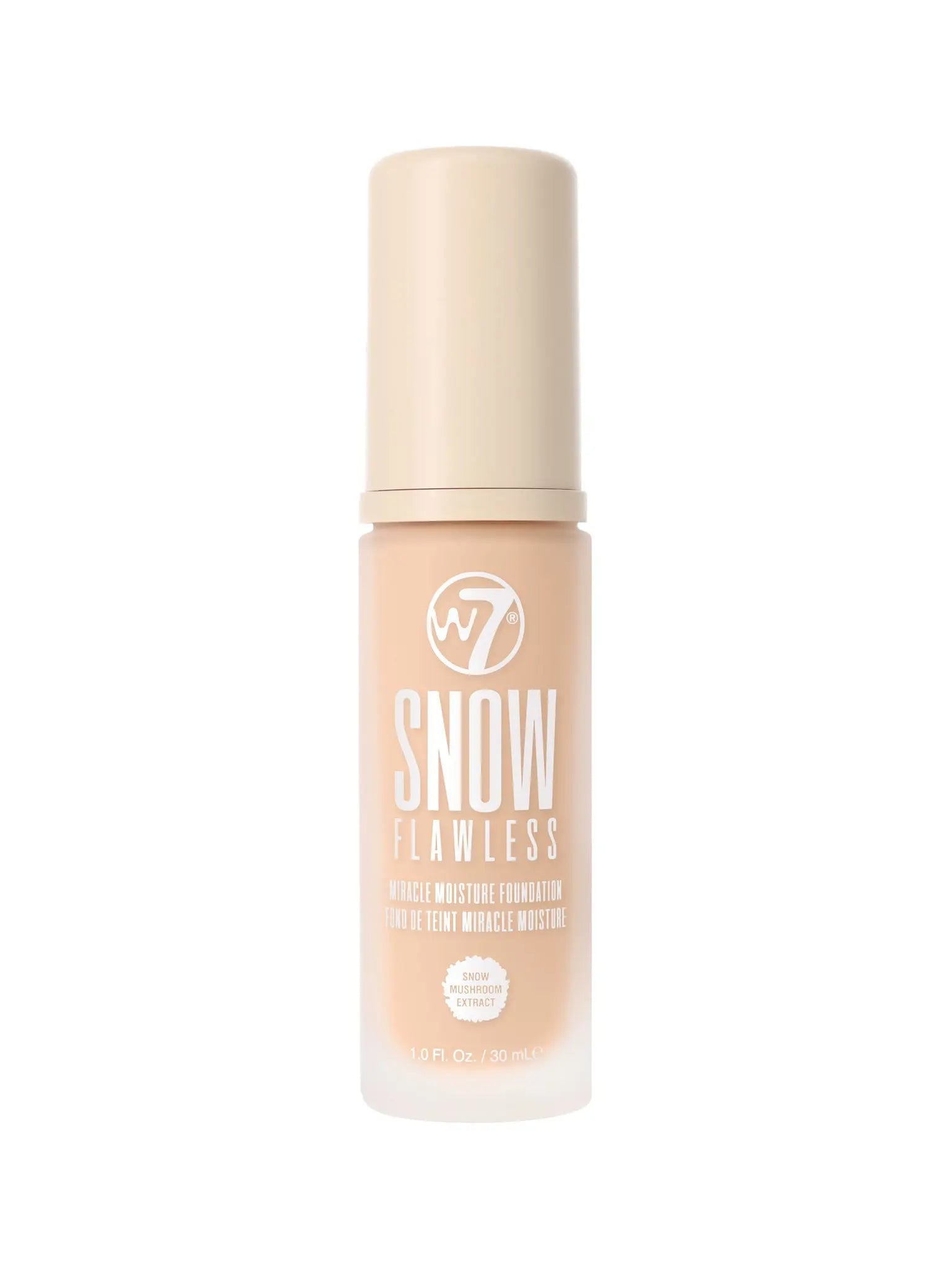 W7 Snow Flawless Miracle Moisture Foundation - Natural Beige - Stellaz.se
