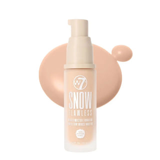 W7 Snow Flawless Miracle Moisture Foundation - Sand Beige - Stellaz.se