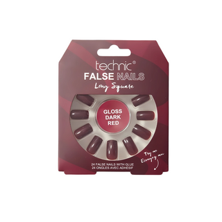 Technic False Nails Gloss Dark Red